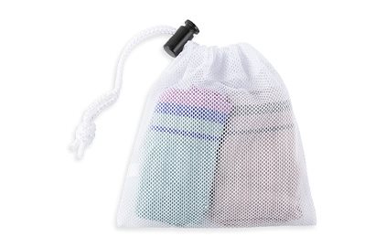 Fine Mesh Net Bag With Drawcord