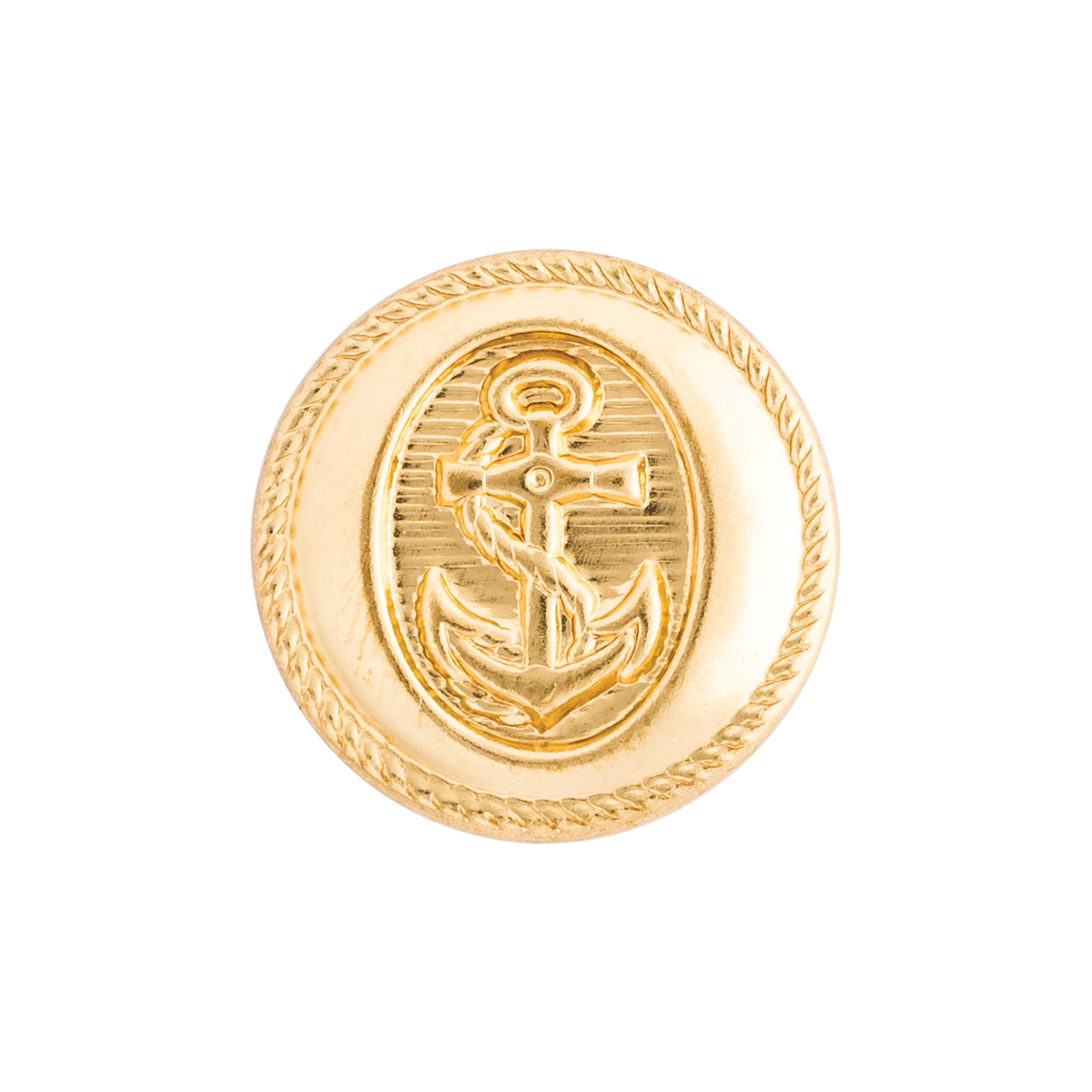 Sailor Embossed Metal Blazer Buttons 24L 15mm 1 Dozen Gold