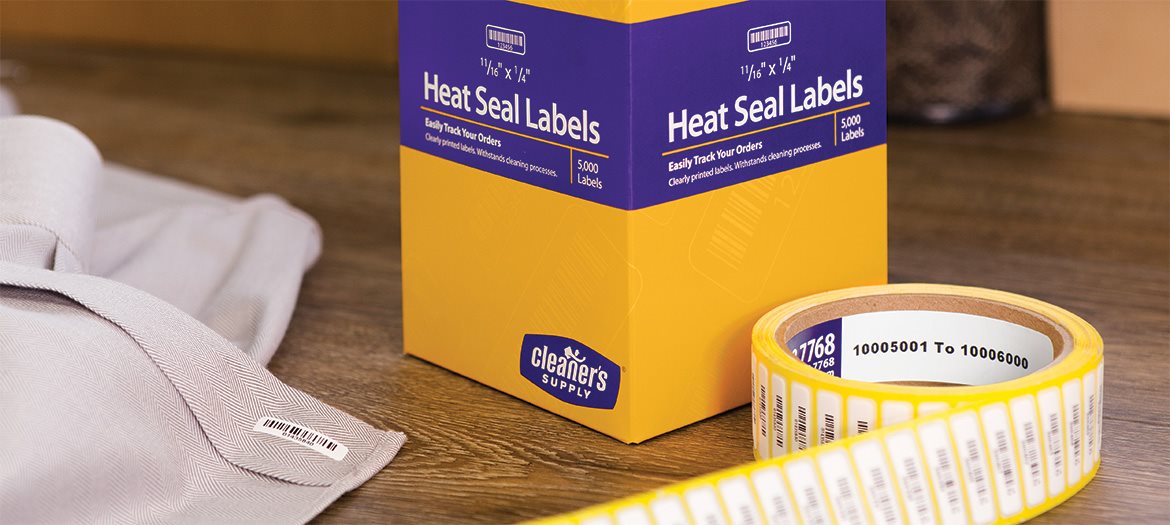 Barcode Heat Seal Labels For Clothing